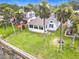 Lovely waterfront property with mature palm trees, lush lawns, and a tranquil setting near the water at 255 Lexington Dr, Daytona Beach, FL 32114