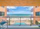 Stunning ocean and pool views from this condo's balcony at 4141 S Atlantic Ave # 605, New Smyrna Beach, FL 32169