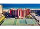 Beautiful complex features well-kept tennis and basketball courts, plus convenient parking and ocean view at 4141 S Atlantic Ave # 605, New Smyrna Beach, FL 32169