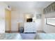 Bedroom featuring dresser, TV, and twin beds with coordinated decor for a relaxing stay at 4175 S Atlantic Ave # 4110, New Smyrna Beach, FL 32169
