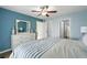 Serene main bedroom with an en-suite bathroom and walk-in closet at 454 Bouchelle Dr # 102, New Smyrna Beach, FL 32169