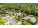 Aerial view showcasing the neighborhood's well-maintained homes, mature trees, and manicured lawns at 4623 Secret River Trl, Port Orange, FL 32129