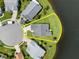 Overhead shot of a home showcasing its location within the community at 684 Rochester Ct, New Smyrna Beach, FL 32168