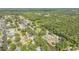 Aerial view of waterfront community with canal access and lush green surroundings at 154 Godfrey Rd, Edgewater, FL 32141