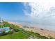 A high angle view of beach and ocean at 1051 Ocean Shore Blvd # 502, Ormond Beach, FL 32176
