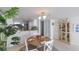 Bright dining area features a round table, seating for four, and overlooks the kitchen at 1051 Ocean Shore Blvd # 502, Ormond Beach, FL 32176