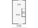 Floor plan featuring the layout of the kitchen, bedroom and stairs at 1219 Commodore Dr, New Smyrna Beach, FL 32168