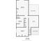 Second floor plan showcasing bedrooms, bathrooms, closets, and open spaces with approximate dimensions at 1219 Commodore Dr, New Smyrna Beach, FL 32168