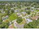 Aerial view of a residential neighborhood with tree-lined streets and well-maintained homes at 2416 Pine Tree Dr, Edgewater, FL 32141