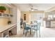 Inviting breakfast nook adjacent to the kitchen features natural light and tile floors, great for casual dining at 2898 Ocean Shore Blvd # 5020, Ormond Beach, FL 32176
