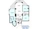 Floor plan of Ocean Six Condominium, Unit #508, featuring 3 bedrooms and 2 bathrooms at 2967 S Atlantic Ave # 508, Daytona Beach, FL 32118