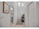 Welcoming foyer with high ceilings and a decorative rug at 3116 Crab Trap Dr, New Smyrna Beach, FL 32168