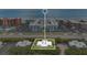 Aerial view of property, showcasing its proximity to the beach and nearby condominiums at 4150 S Atlantic Ave # 111B, New Smyrna Beach, FL 32169