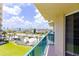 Relaxing balcony view overlooking the manicured lawn, ocean and scenic palm trees at 4555 S Atlantic Ave # 4310, Port Orange, FL 32127