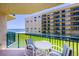 Enjoy ocean and condo views from this spacious balcony at 4555 S Atlantic Ave # 4310, Port Orange, FL 32127