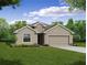 Charming single-story home featuring a well-manicured lawn and a two-car garage at 515 Ingleside Ln, Haines City, FL 33844