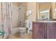 Clean bathroom with shower/tub and vanity at 3204 Calabria Ave # 443, Davenport, FL 33897