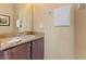 Convenient half bathroom with granite vanity at 3204 Calabria Ave # 443, Davenport, FL 33897