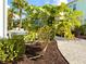 The home features a tropical papaya tree, landscaping, and patio with a hot tub at 3001 Sea Plane Ln, Kissimmee, FL 34747