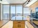 Modern kitchen with granite countertops and stainless steel appliances at 155 S Court Ave # 2107, Orlando, FL 32801