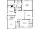 Second floor plan featuring four bedrooms, laundry, a loft, and two bathrooms at 111 Addle Hill Ct, Deland, FL 32720