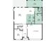 First floor plan featuring an open kitchen, dining area, great room, flex room, and two car garage at 111 Addle Hill Ct, Deland, FL 32720