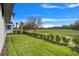 Landscaped backyard with lush grass and trees at 3016 Kensington Ave, Davenport, FL 33837
