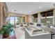 Living room with water views and comfortable seating at 800 W 2Nd Ave, Windermere, FL 34786