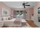 Spacious main bedroom with lake views and private access at 800 W 2Nd Ave, Windermere, FL 34786