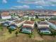 Aerial view of houses with pools in a community at 6078 Broad Oak Dr, Davenport, FL 33837