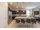 Eat-in kitchen island with sleek countertops and stainless steel appliances at 4189 Lana Ave, Davenport, FL 33897