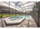 Enjoy the pool and spa in this screened-in oasis at 4189 Lana Ave, Davenport, FL 33897