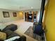 Comfortable living room with fireplace, TV with shelving and a ceiling fan at 466 Pepin Dr, Orlando, FL 32825