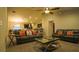 Open living room with comfortable seating and coffee table at 1080 Condor Dr, Haines City, FL 33844