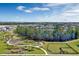 Beautiful aerial view of the community's recreational area with a playground, walking paths, and dog park near a scenic pond at 14046 Scarlet Aster Aly, Winter Garden, FL 34787