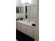 Functional bathroom vanity with a large mirror and ample counter space at 13103 Mulberry Park Dr # 824, Orlando, FL 32821
