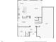 Layout of first floor with kitchen, living room, office, and garage at 4949 Olivia Ct, St Cloud, FL 34772