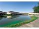 The townhome complex offers a lake for residents to enjoy at 4712 Hemingway House St, Kissimmee, FL 34746