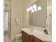 Powder room with updated vanity and mirror at 6130 Blakeford Dr, Windermere, FL 34786