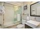 Modern bathroom with updated vanity and walk-in shower at 6130 Blakeford Dr, Windermere, FL 34786