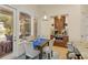 Breakfast nook with built-in coffee bar & view of outdoor kitchen at 6130 Blakeford Dr, Windermere, FL 34786
