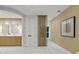 Modern bathroom with a wooden partition and beige walls at 6000 Tarawood Dr, Orlando, FL 32819