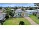 Aerial view of a single Gathering home with a large yard at 36 Camellia Dr, Ormond Beach, FL 32176