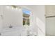Clean bathroom, featuring a shower, toilet and white vanity at 1929 Sipes Ave, Sanford, FL 32771