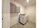 Laundry room with washer, dryer, and overhead cabinets at 1112 Camden Way, Poinciana, FL 34758