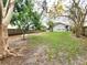 Spacious fenced backyard with mature trees providing shade and privacy at 106 Georgia Ave, Saint Cloud, FL 34769