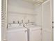 Stackable washer and dryer in a closet at 4791 S Texas Ave # 4791D, Orlando, FL 32839