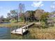 Picturesque dock with lake views, perfect for boating and enjoying waterfront living at 128 W Juliana Way, Auburndale, FL 33823