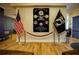 Community room with a wall dedicated to veterans at 3507 Tenby Cir, Clermont, FL 34711