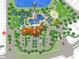 Community map showcasing the pool, playground, tennis court, and clubhouse at 2054 Rome Dr, Kissimmee, FL 34747